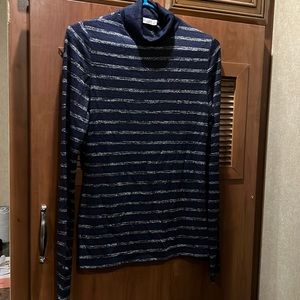 Rag & Bone turtleneck striped shirt